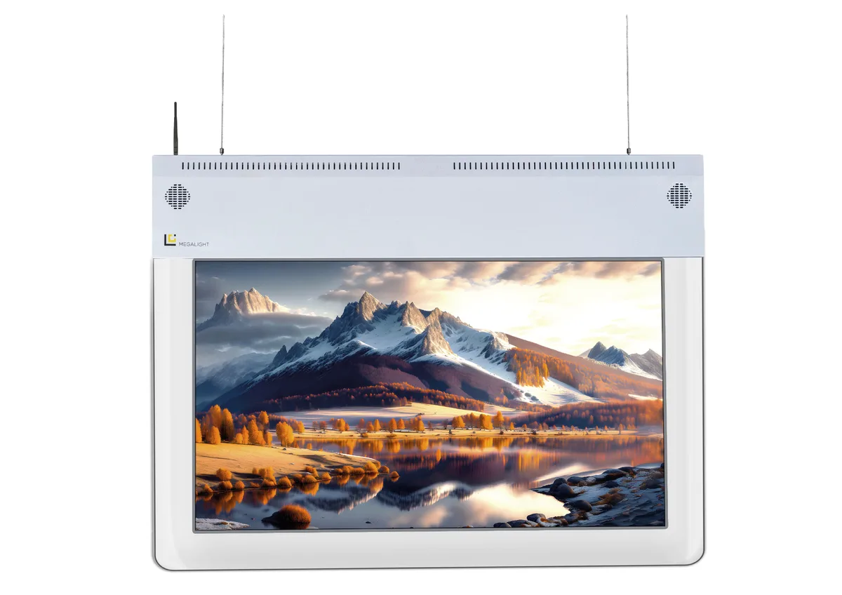 Écran LCD 43 pouces double face suspendu MG-43LG-S2 — Megalight, Maroc